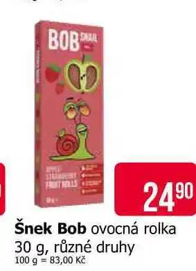 Teta Šnek Bob ovocná rolka nabídka