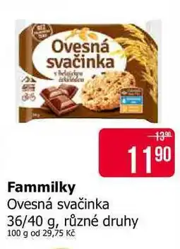 Teta Fammilky Ovesná svačinka 36/40 g, různé druhy nabídka