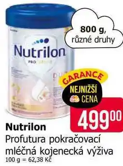 Teta Nutrilon Profutura pokračovací mléčná kojenecká výživa nabídka