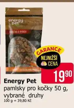 Teta Energy Pet pamlsky pro kočky 50 g, vybrané druhy nabídka