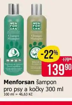 Teta Menforsan šampon pro psy a kočky nabídka