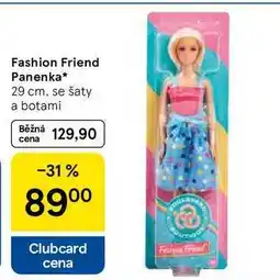 Tesco Fashion Friend Panenka, 29 cm. se šaty a botami nabídka