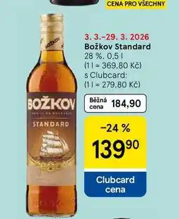 Tesco Božkov Standard 28 % nabídka