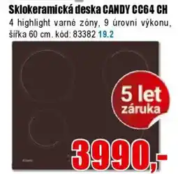 EVA Sklokeramická deska CANDY CC64 CH nabídka