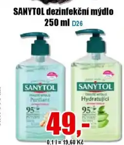 EVA SANYTOL dezinfekční mýdlo nabídka