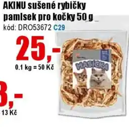 EVA AKINU sušené rybičky pamlsek pro kočky nabídka