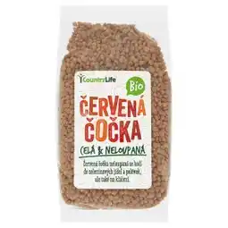 Terno Country Life Bio červená čočka celá a neloupaná 500g nabídka