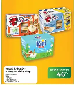 Tamda Foods Veselá kráva Sýr a Křup vs Kiri a křup nabídka