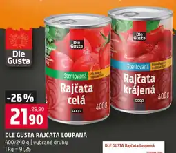 Terno DLE GUSTA RAJČATA LOUPANÁ 400/240 g nabídka