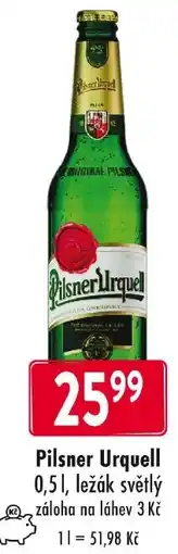 Qanto Pilsner Urquell nabídka