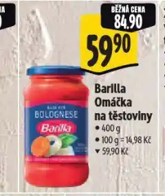 Albert Barilla omáčka na těstoviny nabídka