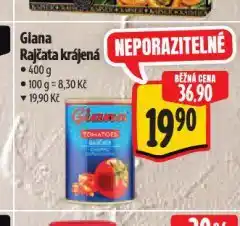 Albert Giana rajčata krájená nabídka