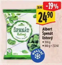 Albert Špenát listový nabídka