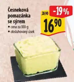 Albert Česneková pomazánka se sýrem nabídka