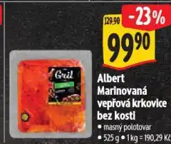 Albert Marinovaná vepřová krkovice bez kosti nabídka