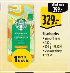 Albert Starbucks káva nabídka