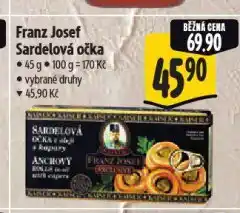 Albert Franz josef sardelová očka nabídka