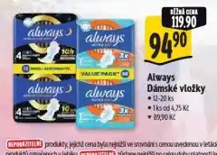 Albert Always dámské vložky nabídka