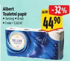 Albert Toaletní papír nabídka