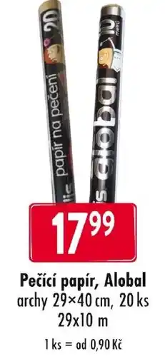 Qanto Pečící papír, Alobal archy nabídka