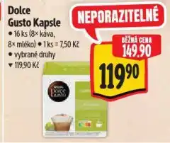 Albert Kávové kapsle dolce gusto nabídka