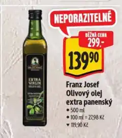 Albert Franz josef olivový olej extra panenský nabídka