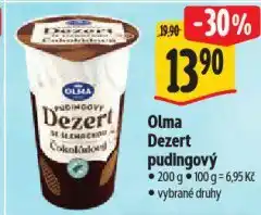 Albert Olma dezert pudingový nabídka