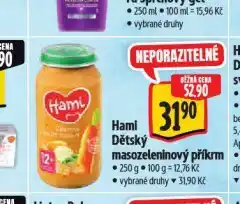 Albert Hami dětský masozeleninový příkrm nabídka