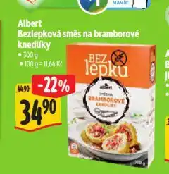 Albert Bezlepková směs na bramborové knedlíky nabídka