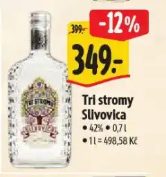 Albert Tri stromy slivovica nabídka