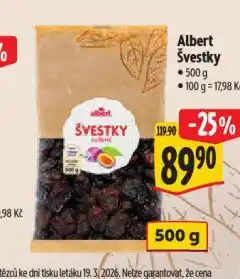 Albert Švestky nabídka