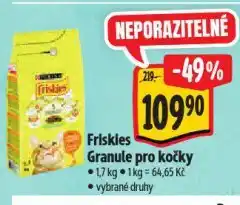 Albert Friskies granule pro kočky nabídka