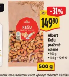 Albert Kešu pražené solené nabídka