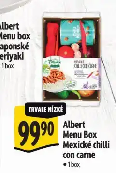 Albert Menu box mexické chilli con carne nabídka