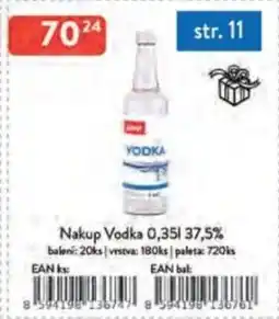 Qanto Nakup Vodka 37,5% nabídka