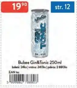 Qanto Bubee Gin&Tonic nabídka