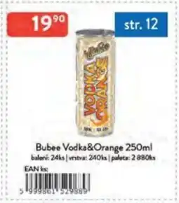 Qanto Bubee Vodka&Orange nabídka