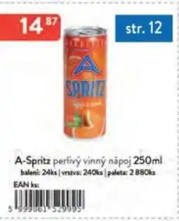 Qanto A-Spritz perlivý vinný nápoj nabídka