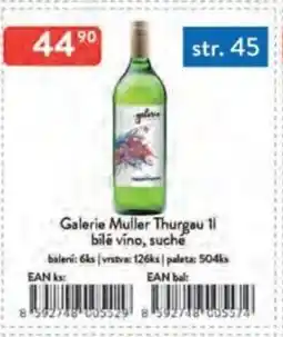 Qanto Galerie Muller Thurgau bilé víno, suché nabídka