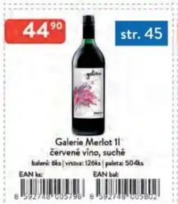 Qanto Galerie Merlot červené víno, suché nabídka
