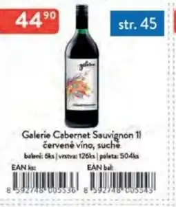 Qanto Galerie Cabernet Sauvignon červené víno, suche nabídka