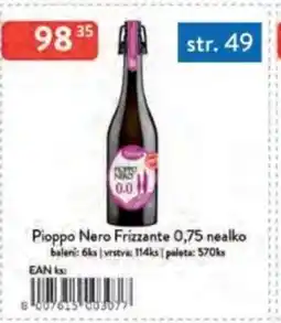 Qanto Pioppo Nero Frizzante nealko nabídka