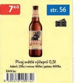 Qanto Pivoj světlé výčepní nabídka