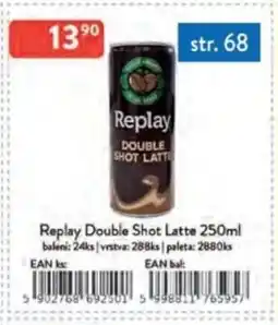 Qanto Replay Double Shot Latte nabídka