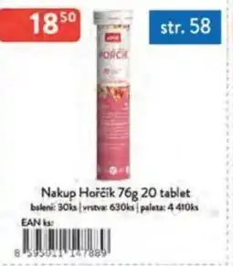 Qanto Nakup Hořčík 20 tablet nabídka