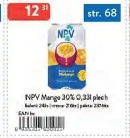 Qanto NPV Mango 30% plech nabídka