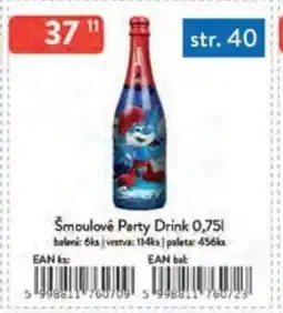 Qanto Šmoulové Party Drink nabídka