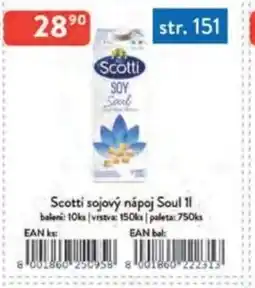 Qanto Scotti sojový nápoj Soul nabídka