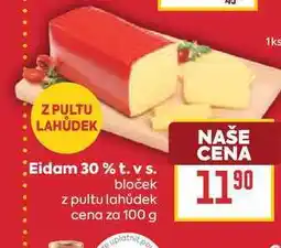Billa Eidam 30 % t. v s. bloček z pultu lahůdek cena za nabídka