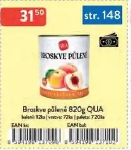 Qanto Broskve půlené QUA nabídka